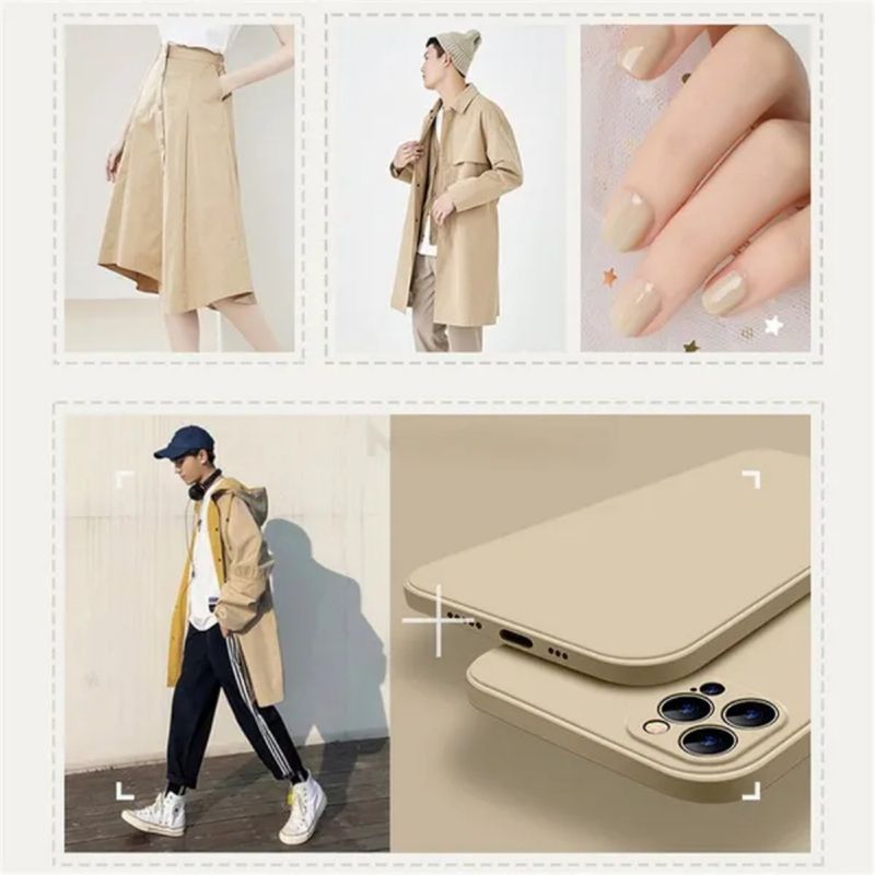 1PC Liquid silicone phone case, rubber soft candy, anti drop thin soft shell_voghion.com