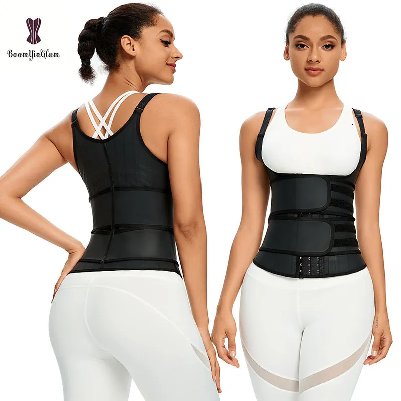 Waist Tummy Shaper Custom Big Size Sheath Corset And Bustier Fas Colombians Body Shapers Latex Vest With Waist Trainer_voghion.com