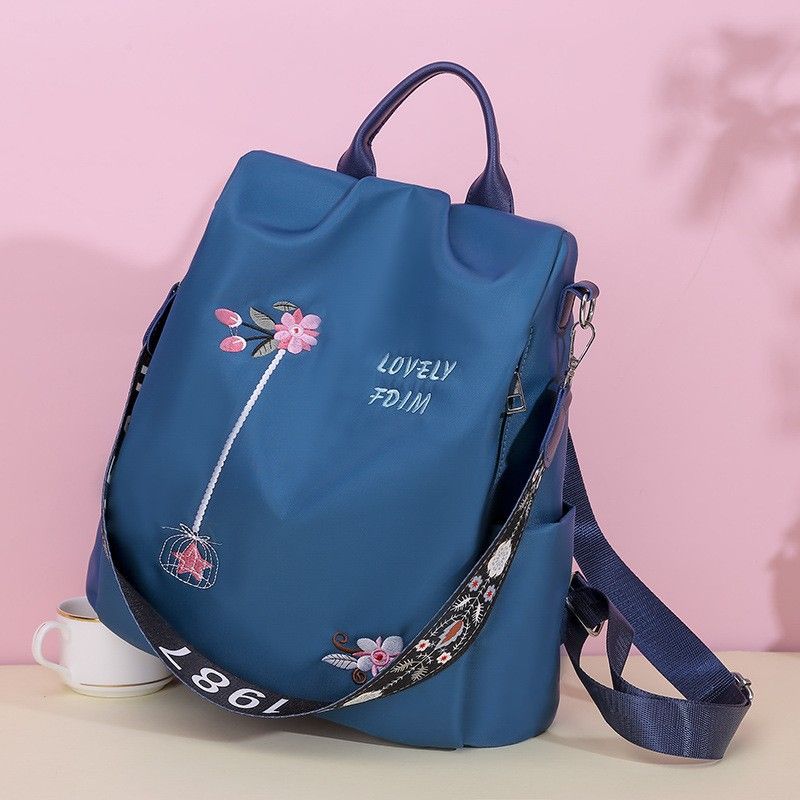 Rucksack im ethnischen Stil mit 3D-Stickerei für Damen, wasserabweisendes Oxford-Gewebe, lässiger und eleganter Diebstahlschutz für Damen_voghion.com