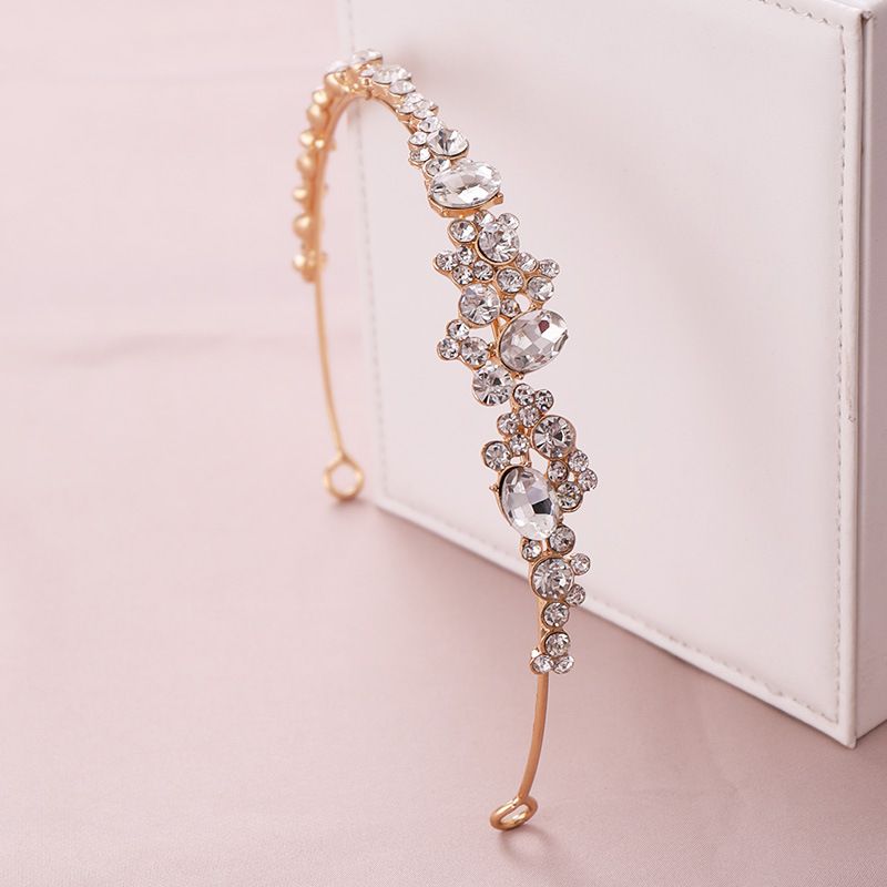 Haarschmuck, Kopfbedeckung, Strass-Stirnband, Krone, Kopfbedeckung, Brautkleid-Accessoires_voghion.com
