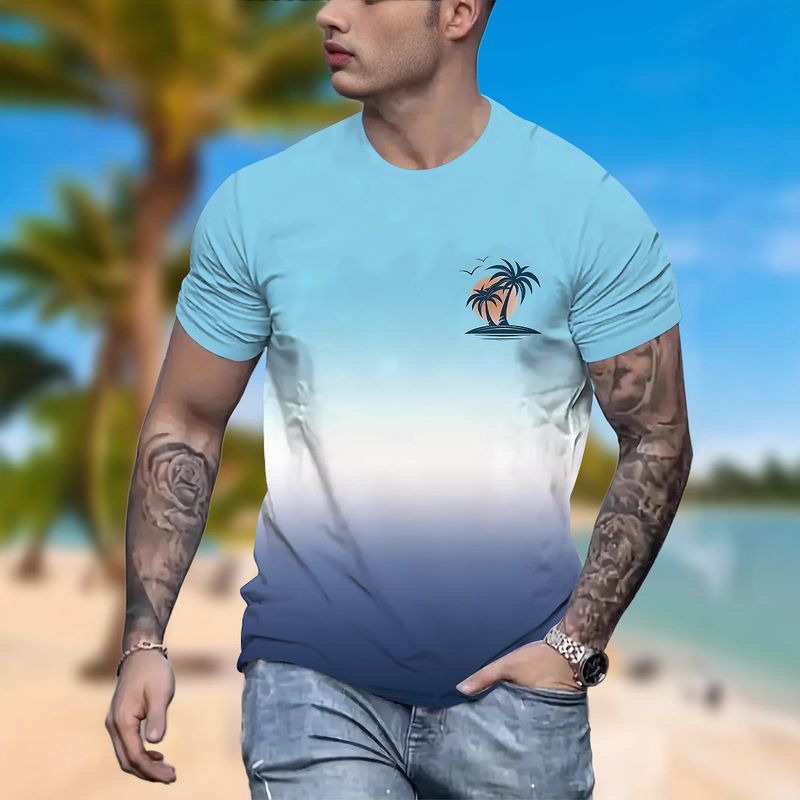 Ongeëvenaarde kwaliteit 2025 nieuw, hot selling 3D digitaal geprint heren T-shirt met dierenkarakterpatroon TK_voghion.com