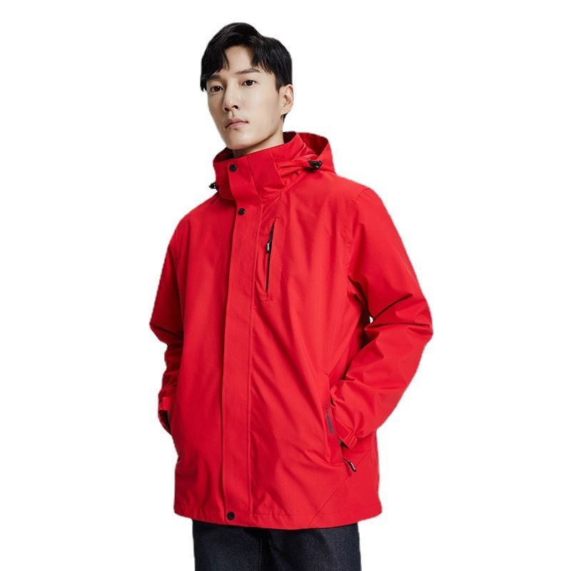 GB32614 Giacca softshell casual 3 in 1 impermeabile termosaldata da uomo, calda e resistente al freddo per donna_voghion.com