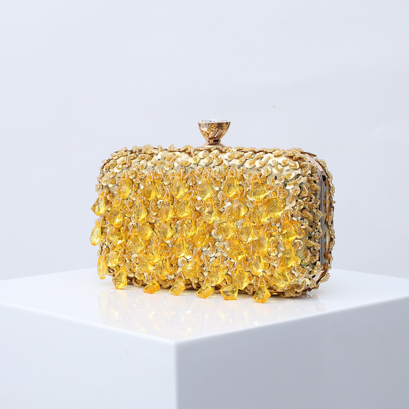 Nieuwe kralen geborduurde bankettas dames clutch handgemaakte kralen dinertas kwastje jurk tas_voghion.com