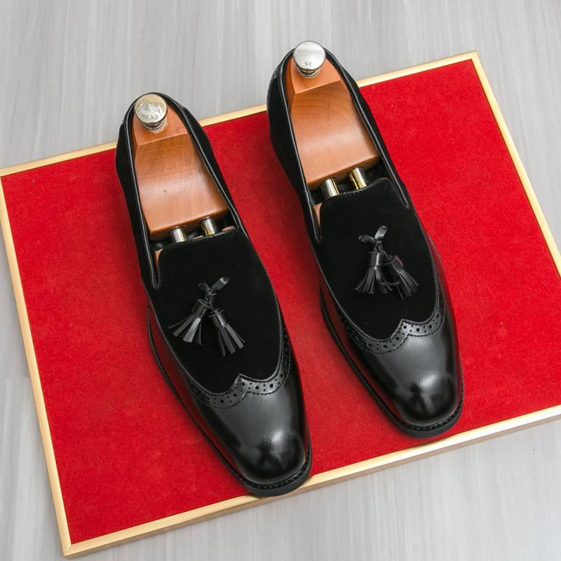 Shoes For Men Loafers Men Business British Wedding Social Leather Shoes Men’s Dress Shoes Leather Shoes Male_voghion.com