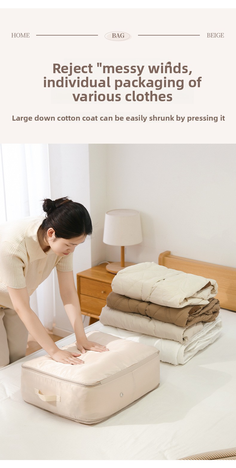 Borsa da viaggio espandibile - Organizer a compressione di grande capacità per coperte e vestiti con manici_voghion.com