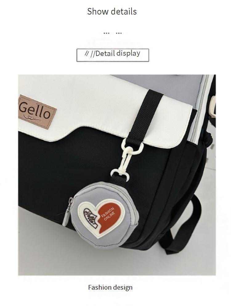 Trendy Color Block Backpack For Teens - Large Capacity School Bag With Breathable Cushion Straps & Stylish Prints_voghion.com