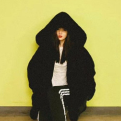 Women's Faux Rabbit Fur Coat Winter Hooded Longline Plush Teddy Jacket Oversized Casual Outerwear_voghion.com