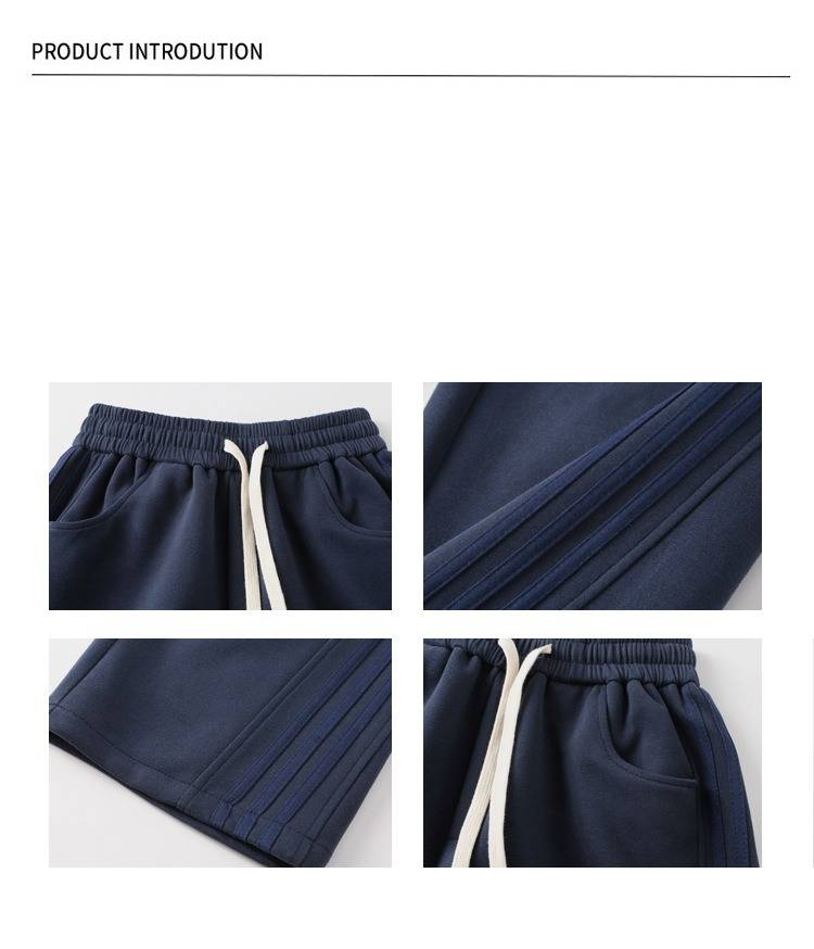 Yan Şeritli ve Kırışık Tasarımlı Erkek Günlük Jogger Pantolon - Günlük Giyim İçin Bol Kesim, Elastik Bel, Rahat Antrenman Eşofman Altı_voghion.com