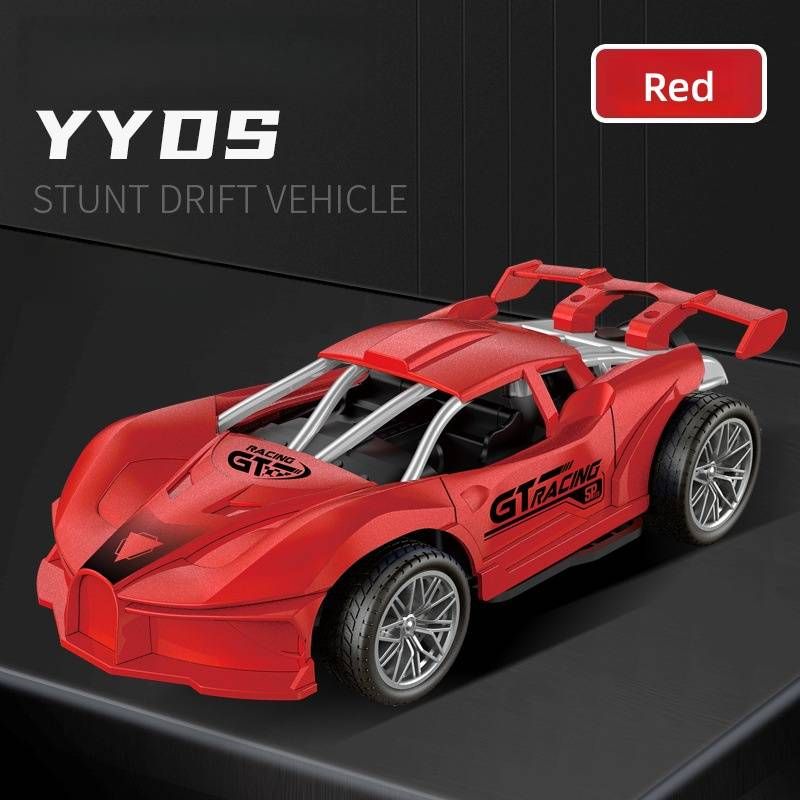 High-Speed Remote Control Car With LED Lights & Spray - Rechargeable RC Drift Racing Toy For Kids - Supercar Design (Black/Orange/Red/Blue)_voghion.com