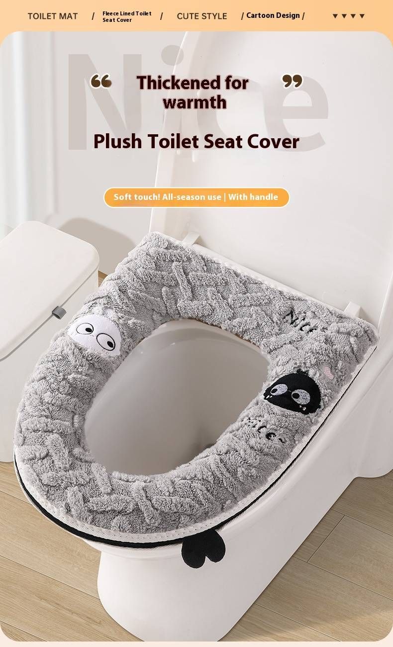 Winter-Toilettensitzbezug – Ultraweiches Fleecekissen mit Reißverschluss (rutschfest, geruchsneutral, 1er-Pack, mehrere Farben)_voghion.com