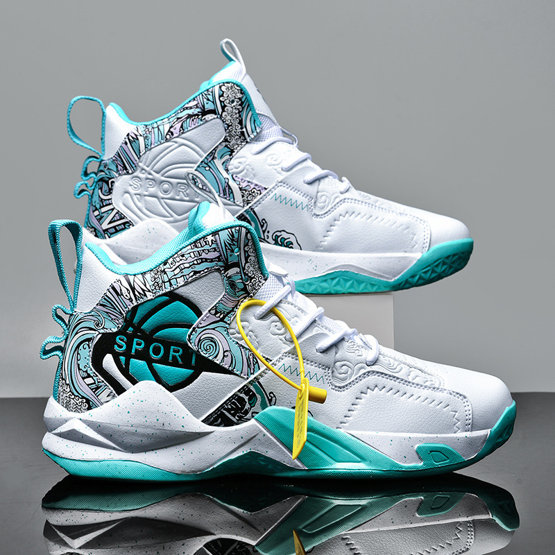 Couple High-top Basketball Men Autumn Winter New Youth Student Sports Running Practical Competition Training Shoes_voghion.com