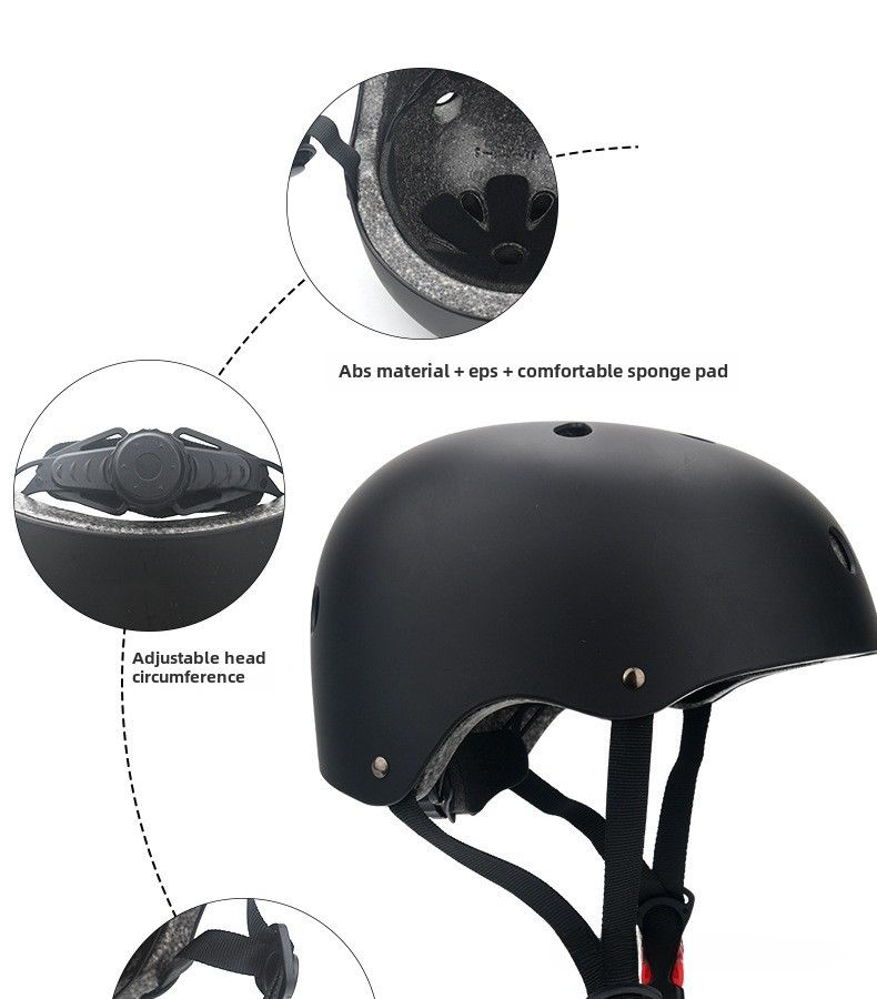 Casco de patineta para adultos y niños, calzado de patinaje, casco de bicicleta de equilibrio, casco de seguridad con circunferencia de cabeza ajustable, venta al por mayor de fábrica_voghion.com