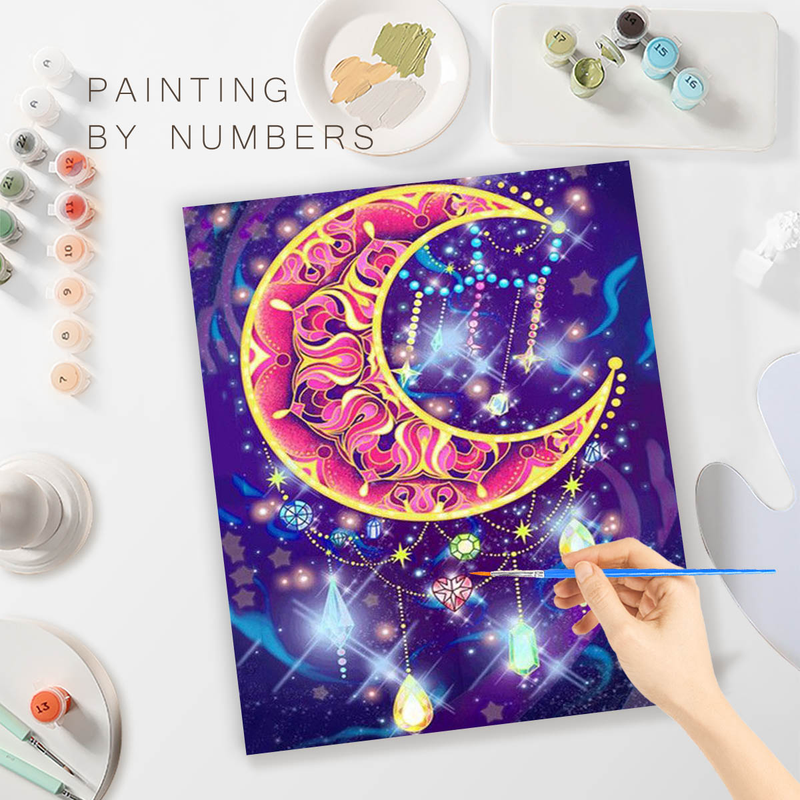 PhotoCustom Abstract By Numbers Handpainted Decorative paintings Beautiful Woman Home Decor Digital Portrait For Kid Gift_voghion.com