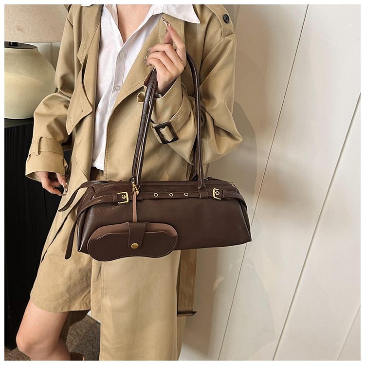 American Retro Niche Armpit Bag Women's 2025 New Trendy Pillow Bag Simple Large Capacity Handheld Commuting Bag_voghion.com