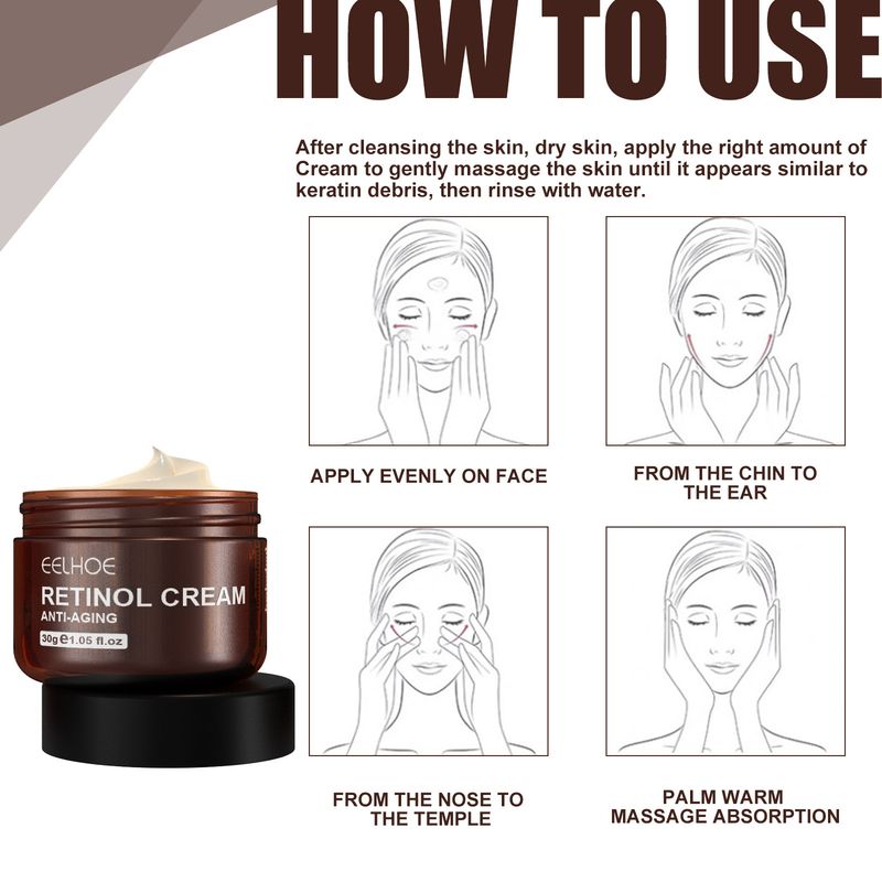 EELHOE Retinol Cildi Aydınlatır, Nemlendirir ve Su Tutar Yüz Kremi_voghion.com
