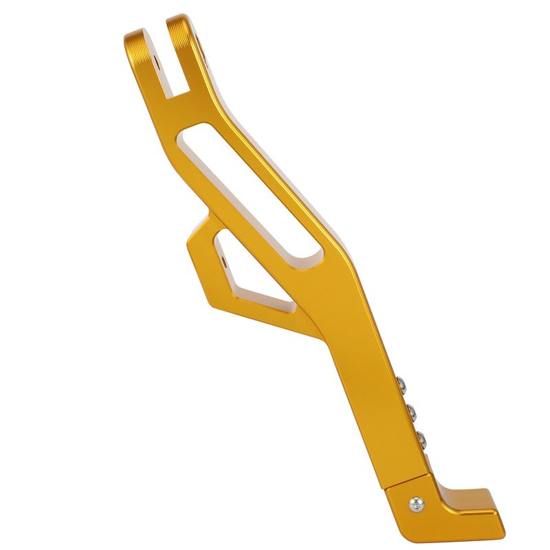 Verstelbare zijstandaard voor motorfietsen voor aangepaste motormodificaties - Robuuste, stabiele ondersteuning (goud/paars, lengte 32 cm)_voghion.com