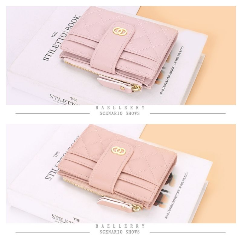 Wallets Small Card Holders Classic Short Top Quality Leather Female Purse Zipper Wallet For Women Carteria_voghion.com