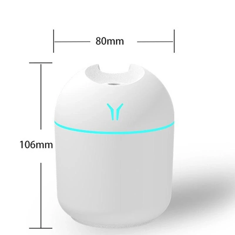 250ML USB Mini Umidificatore Aroma Diffusore di Olio Essenziale Per La Casa Auto Ad Ultrasuoni Muto Mist Maker Diffusore con Lampada A Colori A LED_voghion.com