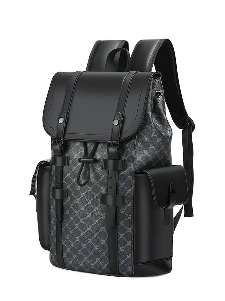 2024 New Backpack: Elegant, High-End, Simple and Fashionable Classic Vintage Print Backpack_voghion.com