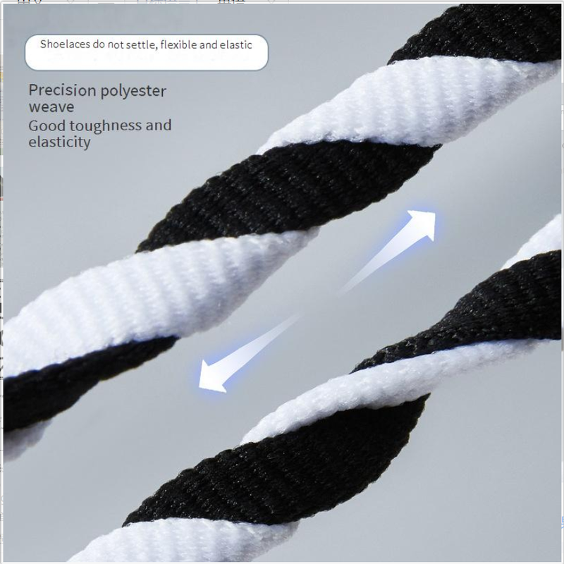 Accessori per scarpe Lacci piatti da 6 mm Lacci semplici e generosi criptati adatti per scarpe da ginnastica Lacci sportivi_voghion.com