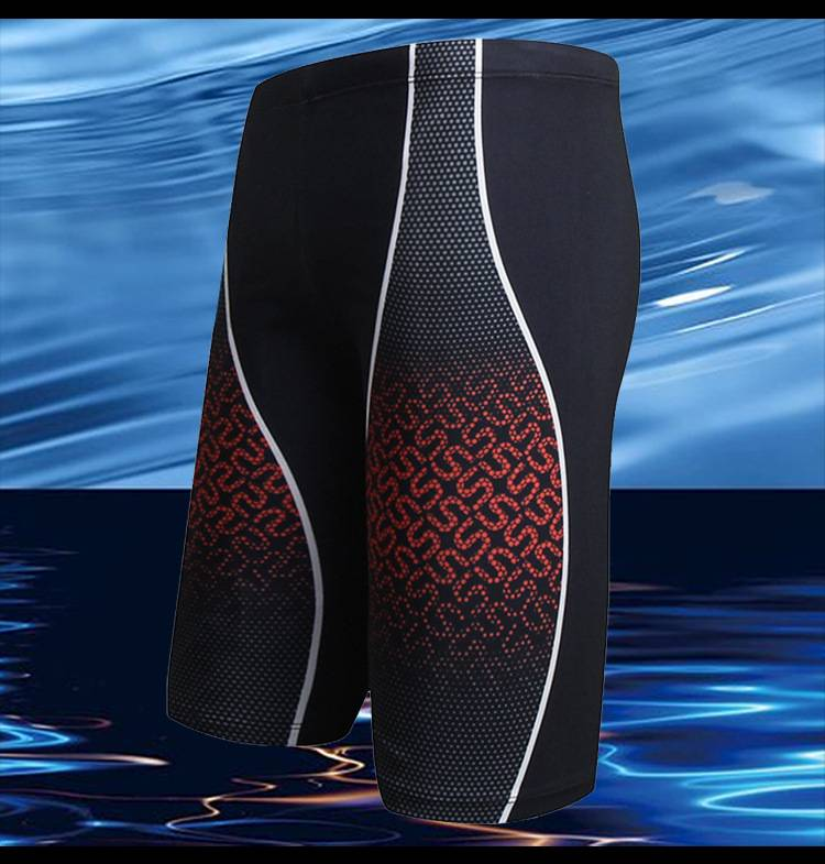 5-Zoll-Badehose für Herren, übergroße und stilvoll bedruckte Badehose mit Schnürung, Strandshorts aus Polyester zum Baden in heißen Quellen_voghion.com