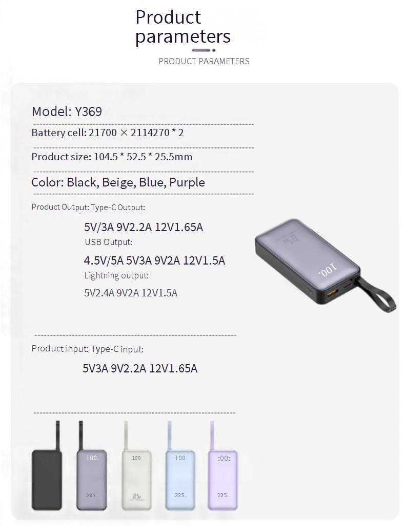 Mini banco de energía de 10000 mAh, inalámbrico, de carga rápida, ligero y portátil, regalo con logotipo personalizado._voghion.com