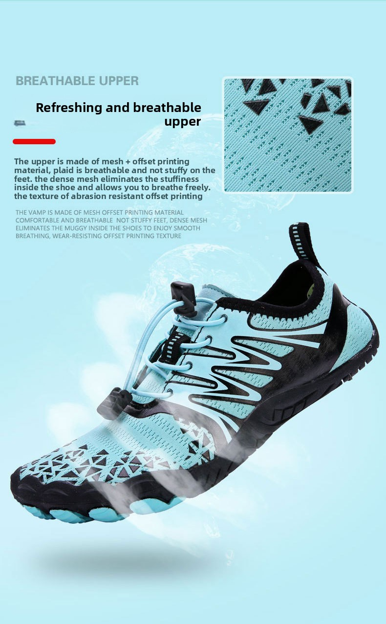 Unisex Quick-Dry Water Shoes – Lightweight Anti-Slip Aqua Shoes For Hiking, Beach, Gym & Outdoor Activities, Breathable Elastic Upper_voghion.com