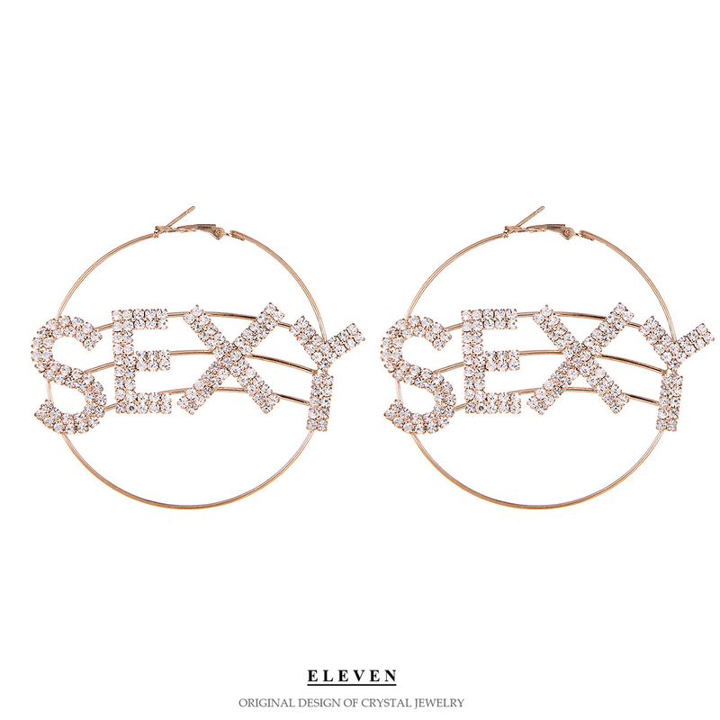 Damen-Accessoires, Diamant-Set, einfaches Temperament, Design, Sinn für Trend-Ohrringe_voghion.com