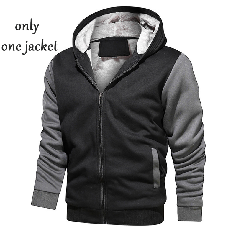 Wantersportjackett Hosenanzich Männermäntel Hosen Sets Verdickte Fleece Thermo Hoodies Set Camouflage Trainingsanzich_voghion.com