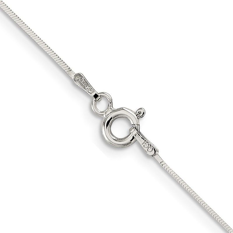 Sterling Silver .7mm Square Snake Chain_voghion.com