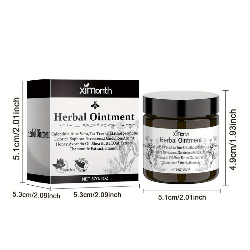 Balsam de gălbenele 57 g - Creme hidratante calmante și hrănitoare pe bază de plante pentru toate tipurile de piele, inclusiv pentru pielea sensibilă - Ambalat convenabil pentru_voghion.com