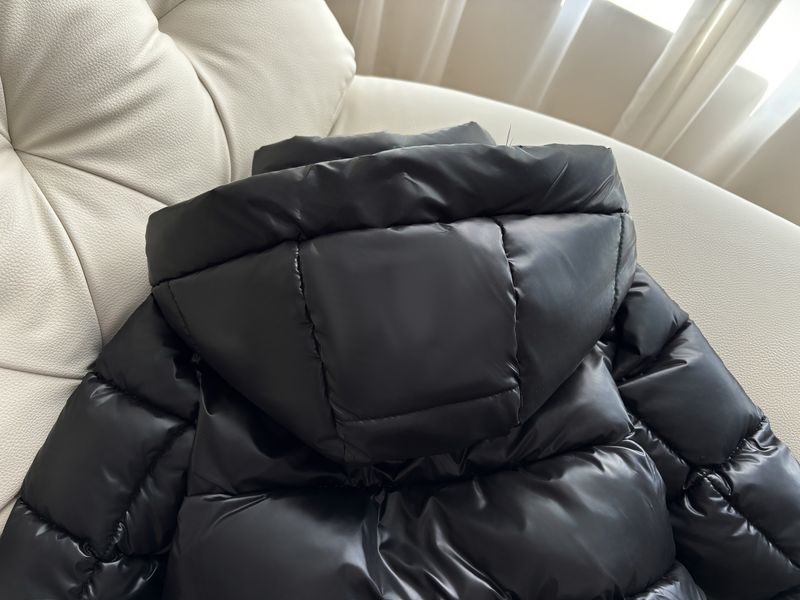 Cappotto con cappuccio in cotone nero e oro per bambini e bambine, nuovo cappotto invernale per bambini di taglia media e grande, spesso e lavabile_voghion.com