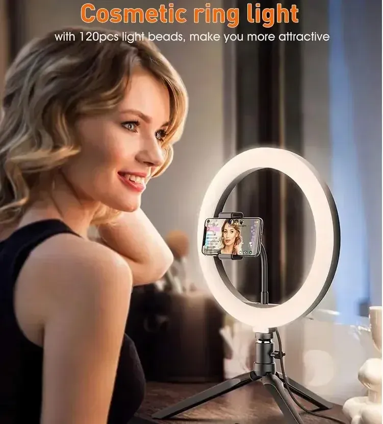12 Inch Ring Light, Dimmable USB LED For Phone Photography, Live Streaming_voghion.com