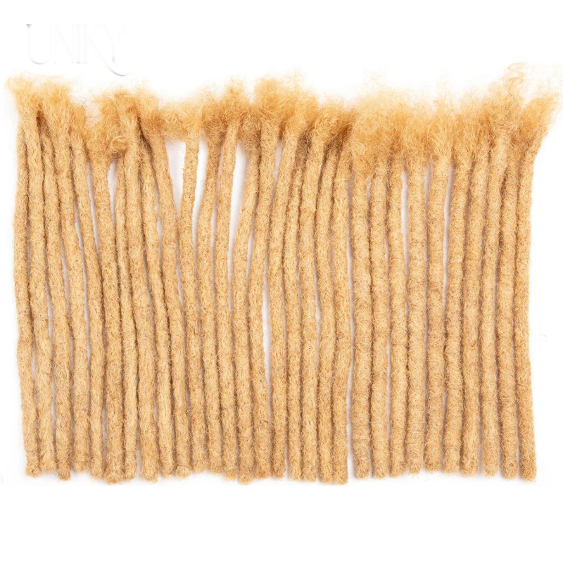 100% Human Hair Dreadlocks Extensions 0.6cm Width Thickness Crochet Handmade Locks_voghion.com