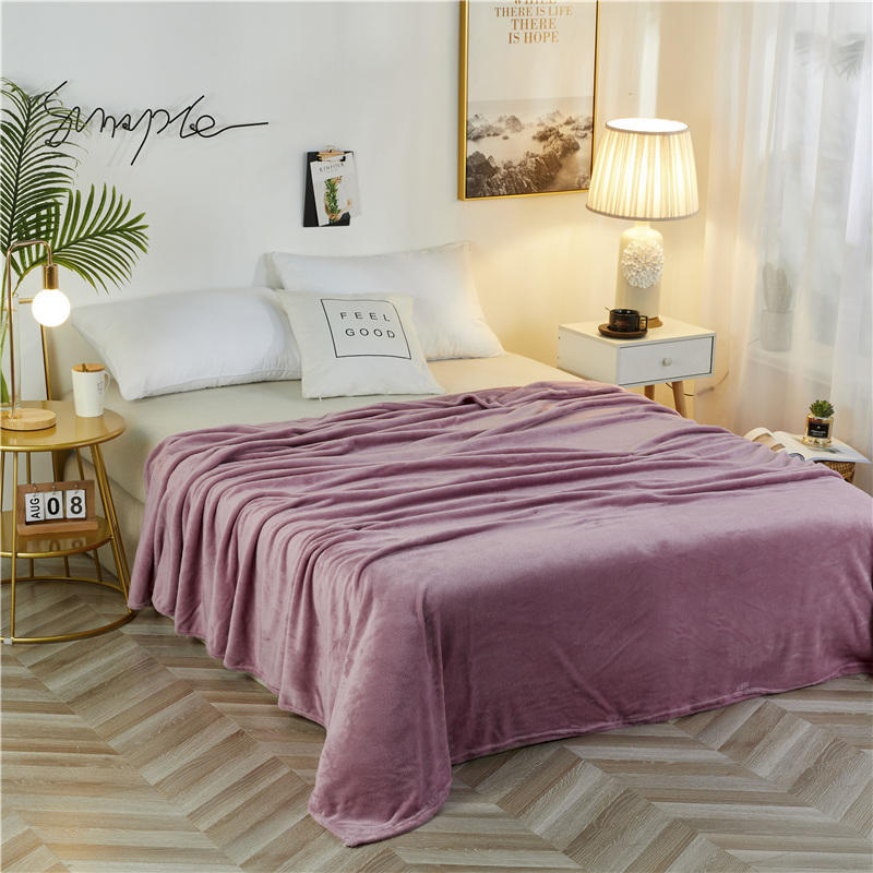Flanell-Bettdecke – extra dicker, wendbarer Fleeceüberwurf für Bett und Sofa_voghion.com