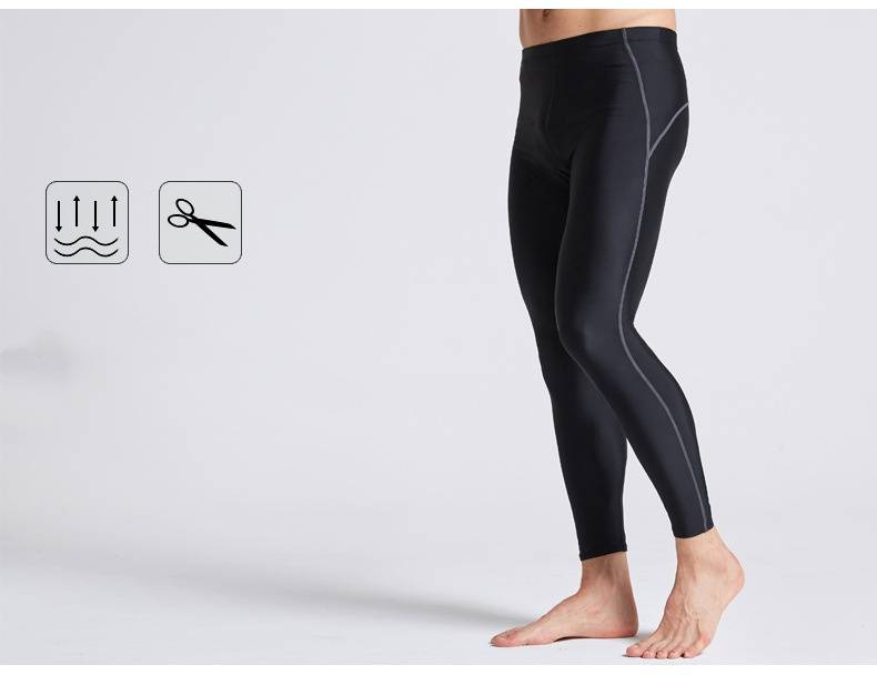 Traje de baño largo de secado rápido, protección solar, impermeable, para competición, para hombre, para esnórquel y surf._voghion.com