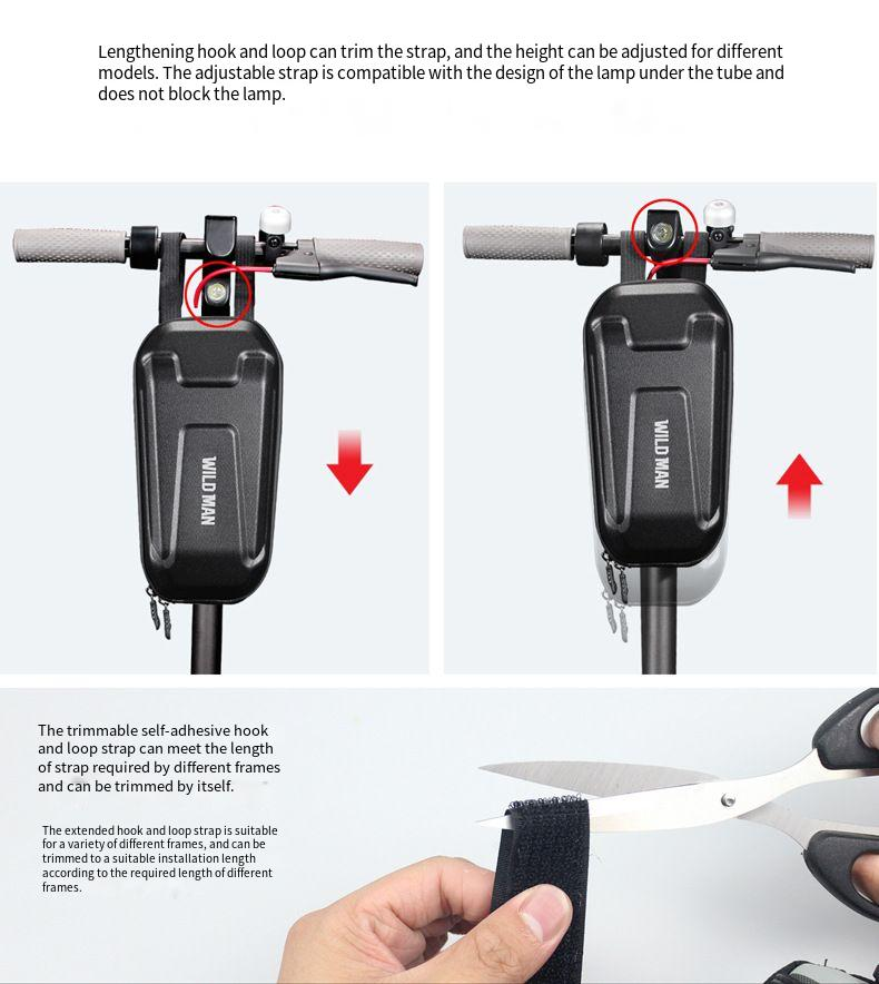 Electric Scooter Bag EVA Hard Shell Storage Electric Folding Bicycle Balance Car Head Bag_voghion.com