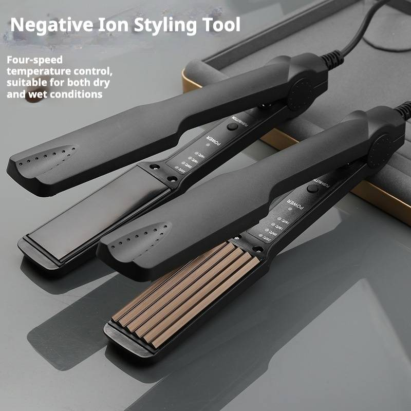 Dorm-Friendly Hair Styler Curling Iron & Straightener (Mini Travel Size Fast Heating Voltage Safe Dual Voltage For College Use)_voghion.com