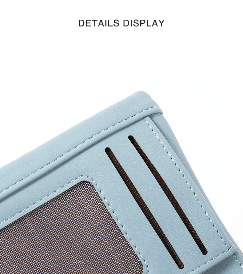 Wallet Card Cases Women's Short Creative Soft Leather Texture Small Wallet Multiple Card Slots Small Daisy Print Coin Purse_voghion.com