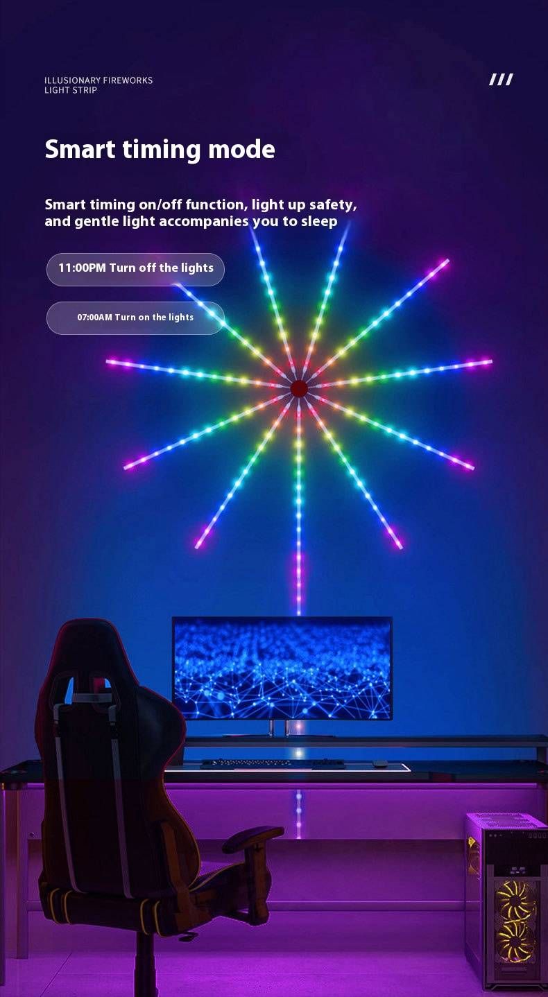 Tira de luces LED RGB USB de 5 V: aplicación inteligente, Bluetooth, control remoto por infrarrojos, sincronización de sonido, chip SMD 5050 (30 LED/m), vida útil de 50 000 h, no impermeable._voghion.com