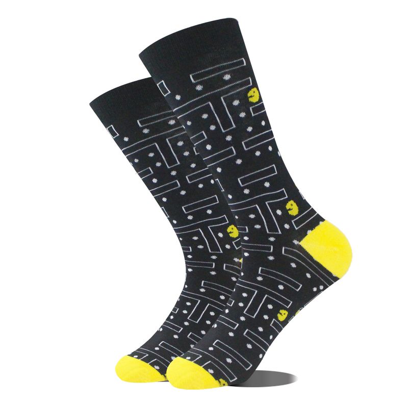 New style brand, same personalized mid length contrasting colors, men's cotton socks, trendy socks_voghion.com