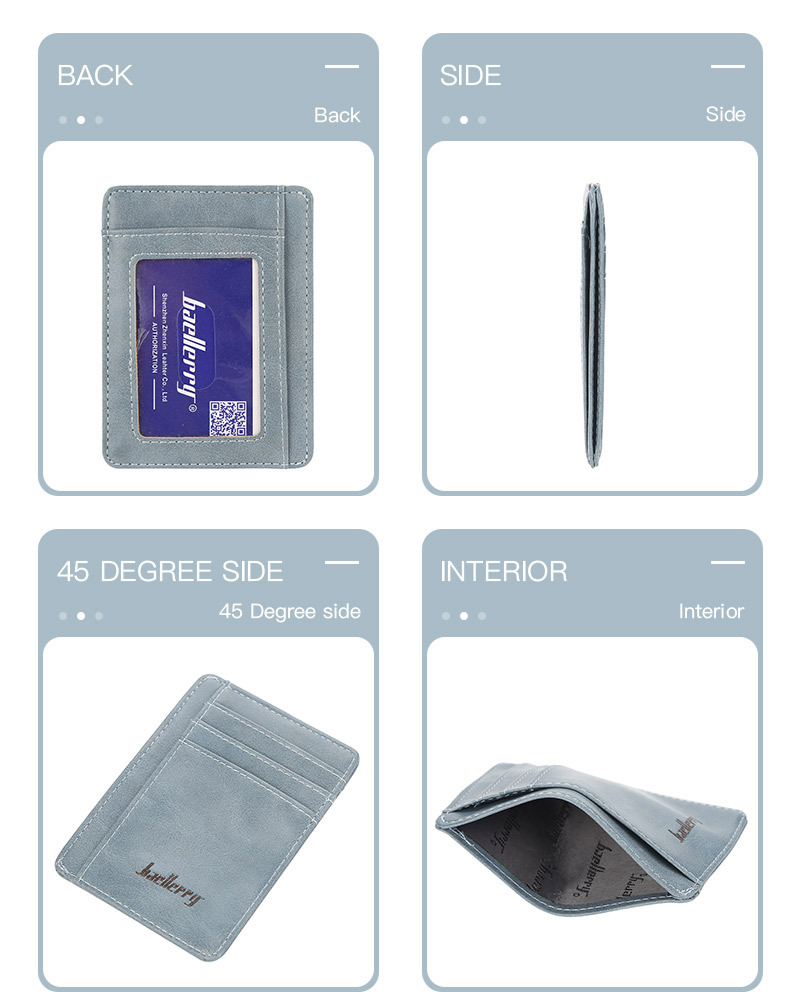 Neuer antimagnetischer Retro-Kartenhalter BAELLERRY Europäischer und amerikanischer dünner RFID-Kartenhalter neutraler Multi-Card-Bankkartenhalter_voghion.com