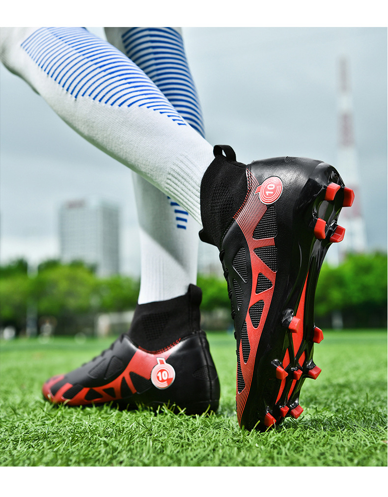 High-Top-Fußballschuhe Herren lange Spike gebrochen Spike Student Kinder professionelle Trainingsschuhe_voghion.com