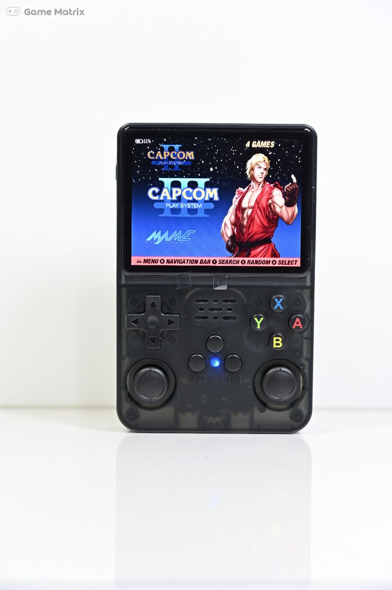 Console de videogame portátil retrô R36s de 128 GB, sistema operacional Linux, tela IPS de 3,5 polegadas_voghion.com