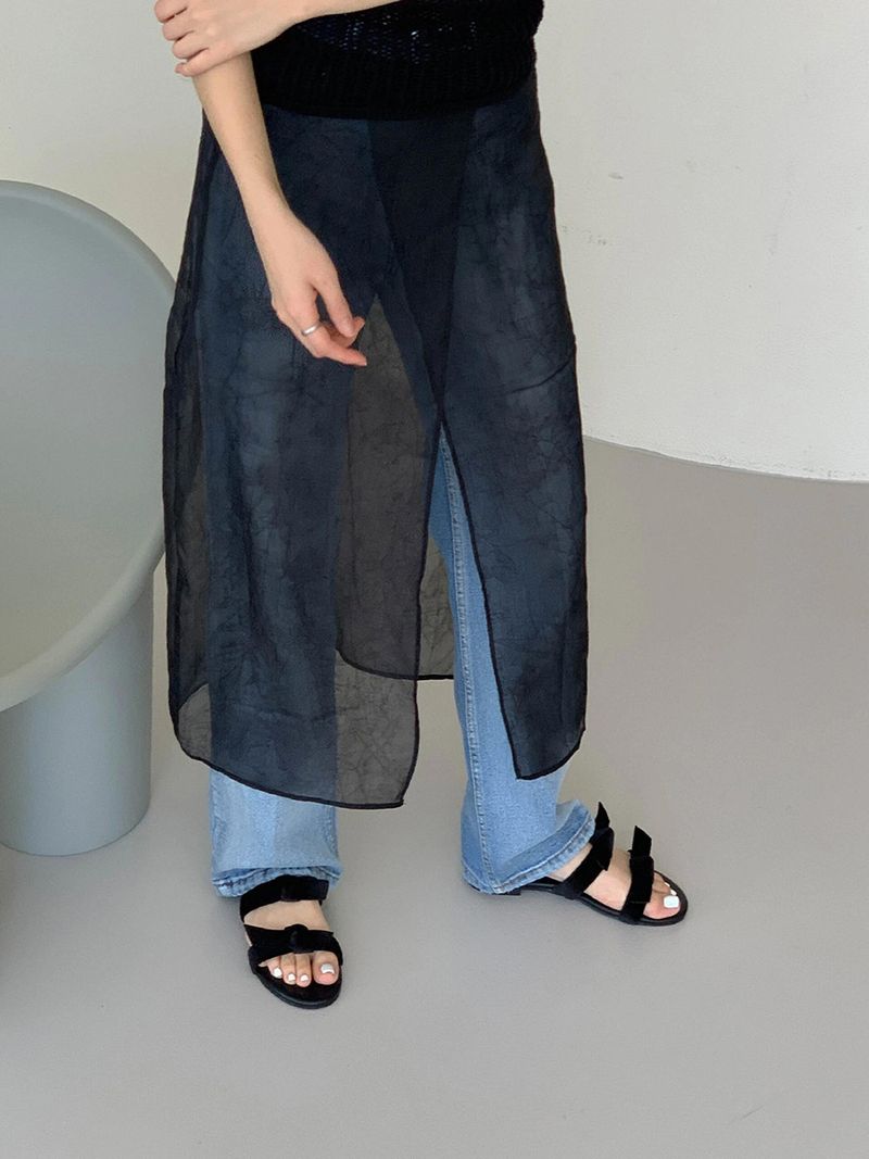 Sheepskin Edition~Korean Low Heel Flat Bottom Open Toe Slippers with Bow Tie Women's Summer Small Beach Sandals_voghion.com