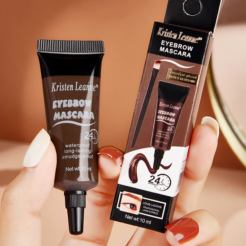 Gel per sopracciglia nero 4 colori marrone, duraturo, impermeabile, ad asciugatura rapida, crema tinta per sopracciglia, liquido per trucco liscio_voghion.com
