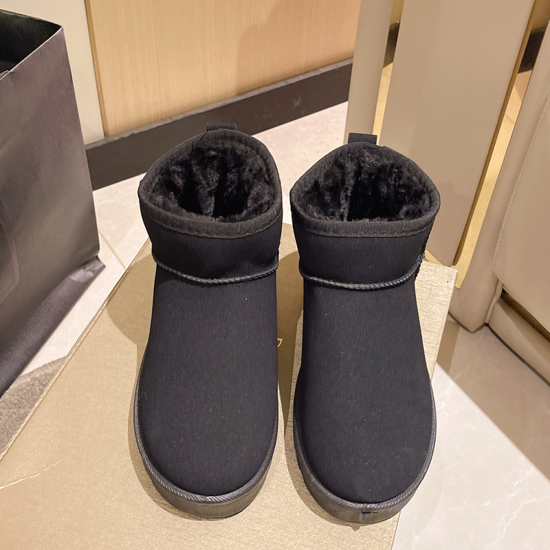 Snow Boots Women's 2023 Autumn and Winter New Cotton Shoes with Plush Thickened Bread_voghion.com