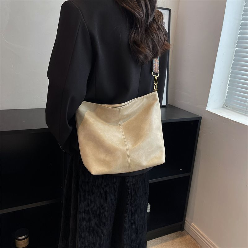 Borsa hobo vintage con tracolla geometrica, borsa a tracolla di grande capacità per lavoro e scuola_voghion.com