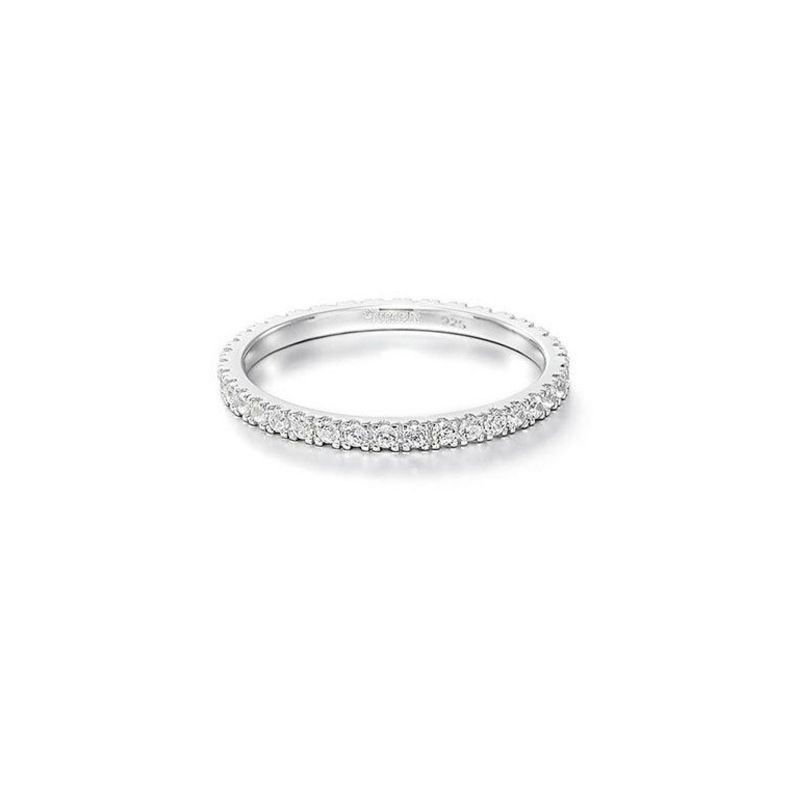 Anello impilabile di base per le donne, stile minimalista, semplice, con fascia sottile e vento freddo, indice e dito._voghion.com