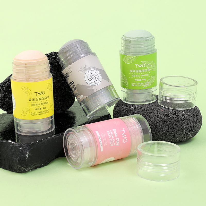 Green Tea Rose Cleaning Στερεά μάσκα προσώπου Αφαίρεση μαύρων στιγμάτων Μάσκα προσώπου με άργιλο Έλεγχος λαδιού ακμής αφαίρεση πόρων C_voghion.com